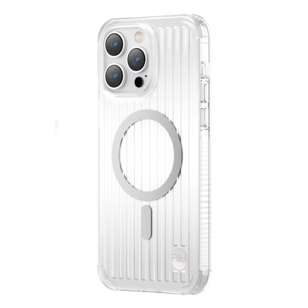 Гръб KINGXBAR PQY Go Out MagSafe - iPhone 14 Pro сребрист