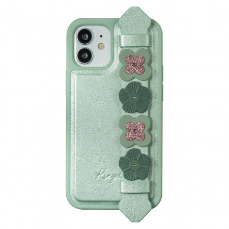 Гръб KINGXBAR Sweet с оригинални кристали Swarovski - iPhone 12 Pro Max зелен