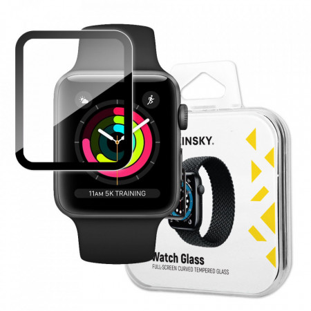 Гъвкав протектор Wozinsky Hybrid - Apple Watch 3 38mm / Watch 2 38mm / Watch 1 38mm черен