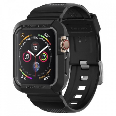 Калъф за корпус с каишка SPIGEN Rugged Armor Pro - Apple Watch 44mm Series 4 черен