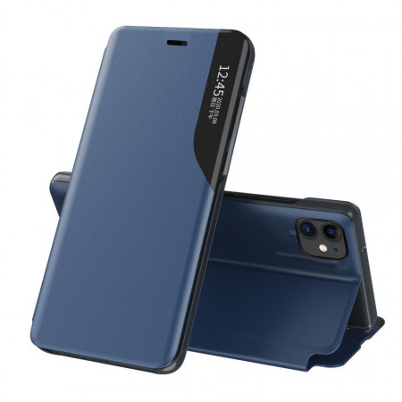 Калъф тип книга от еко кожа Eco - iPhone 13 Pro Max син