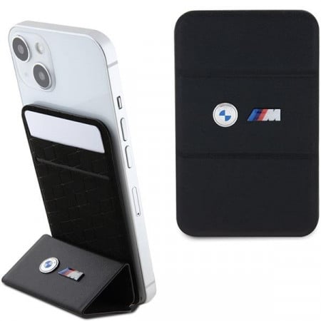 Магнитен джоб за карти със стойка BMW M Edition Collection BMWCSMMPGK MagSafe черен - Img 1