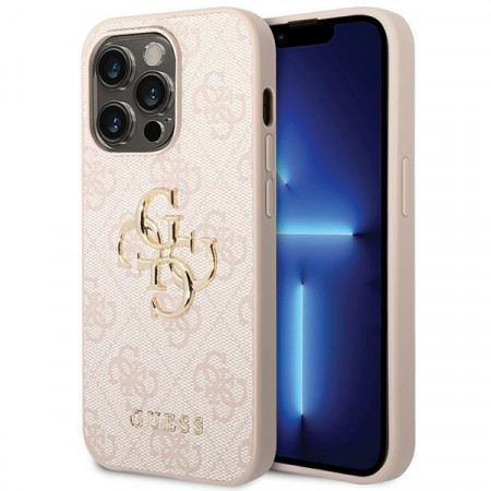 Оригинален гръб GUESS 4G Big Metal Logo - iPhone 15 Pro розов - Img 1