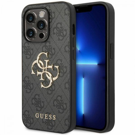 Оригинален гръб GUESS 4G Big Metal Logo - iPhone 15 Pro Max сив - Img 1