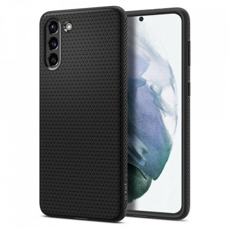 Оригинален гръб SPIGEN Liquid Air - Samsung Galaxy S21 5G черен мат