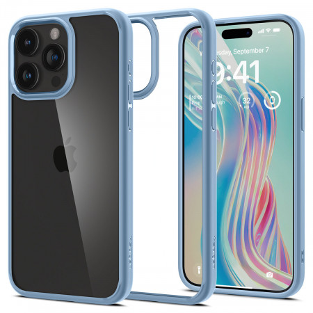 Оригинален гръб SPIGEN Ultra Hybrid - iPhone 15 Pro Max sierra blue