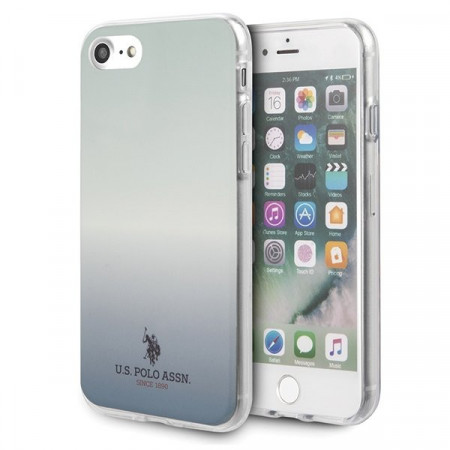 Оригинален гръб US POLO Gradient USHCI8TRDGLB - iPhone 7 / 8 / SE (2nd gen) / SE (3rd gen) син