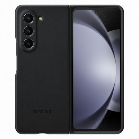 Оригинален калъф от еко кожа със защита на сгъвката SAMSUNG PU Leather - Samsung Galaxy Z Fold5 черен - Img 1
