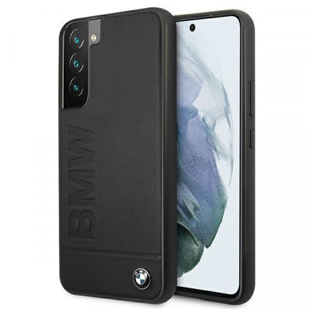 Оригинален твърд гръб BMW Signature Logo Imprint BMHCS22MSLLBK - Samsung Galaxy S22+ черен