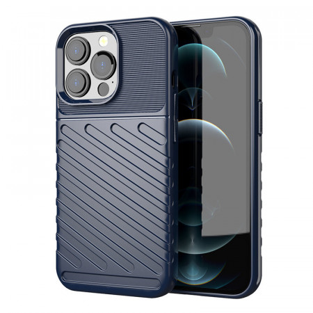 Подсилен гръб Thunder - iPhone 13 Pro син