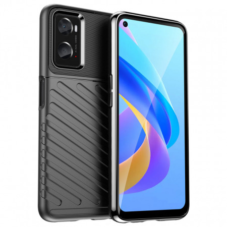 Подсилен гръб Thunder - OPPO A36 / A76 / A96 / Realme 9i черен
