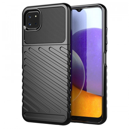 Подсилен гръб Thunder - Samsung Galaxy A22 5G черен