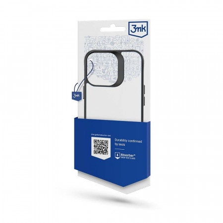 Прозрачен гръб с черна рамка 3mk Satin Armor+ - Samsung Galaxy S23