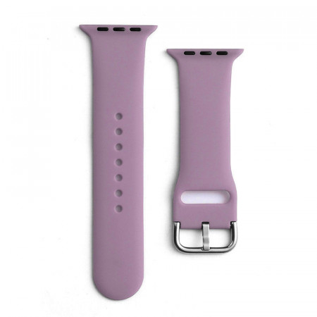 Силиконова каишка APS - Apple Watch 45mm Series 9 / 45mm Series 8 / 45mm Series 7 / 44mm SЕ (2nd gen) / 44mm SE / 44mm Series 6 / 44mm Series 5 / 44mm Series 4 / 42mm Series 3 / 42mm Series 2 лилав