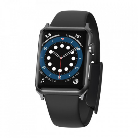 Силиконова каишка Baseus Slip-Thru - Apple Watch 40mm SE / 40mm Series 6 / 40mm Series 5 / 40mm Series 4 / 38mm Series 3 (LBWSE-01) черен