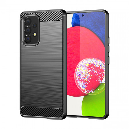 Силиконов гръб Carbon - Samsung Galaxy A53 5G черен