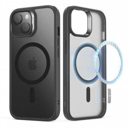 Силиконов гръб ESR Classic Hybrid Halolock MagSafe - iPhone 15 черен мат - Img 1