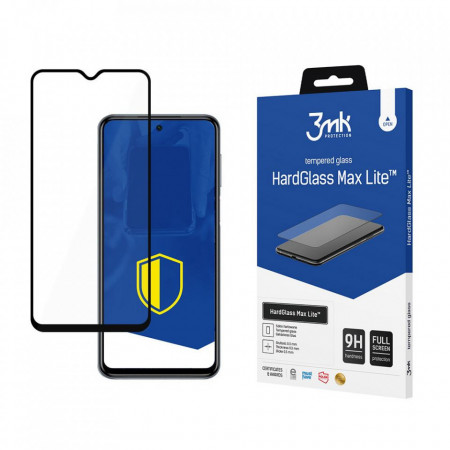 Стъклен протектор с пълно покритие 3mk Hard Glass Max Lite - Xiaomi Redmi Note 10 Pro с черна рамка