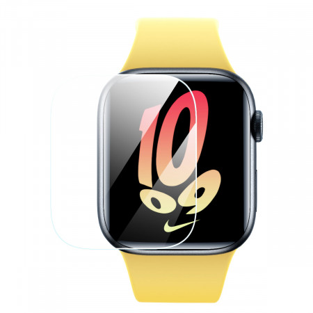 2 бр. Протектор фолио с инструмент за поставяве Baseus NanoCrystal - Apple Watch 45mm Series 9 / 45mm Series 8 / 45mm Series 7 прозрачен