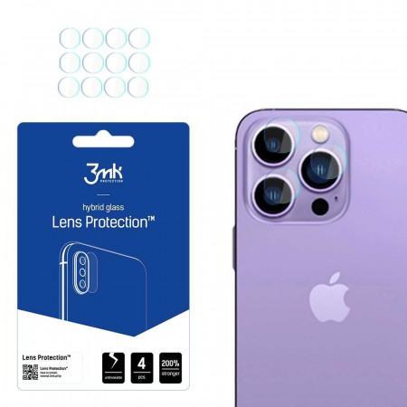 4 бр. гъвкав протектор за камера 3mk Lens Protection - iPhone - iPhone 14 Pro / 14 Pro Max