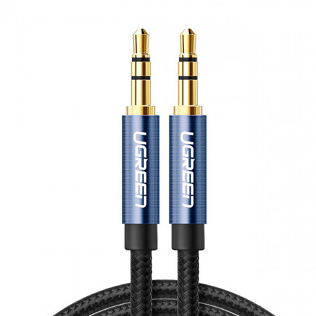 Аудио кабел UGREEN жак 3.5mm 2m син (AV112)
