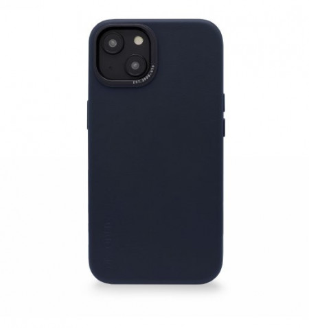 Гръб от еко кожа DECODED Leather MagSafe - iPhone 14 Plus steel blue
