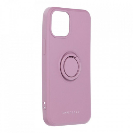 Гръб Roar Amber с държач - iPhone 13 mini лилав