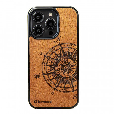 Дървен гръб BEWOOD Traveler Merbau - iPhone 15 Pro кафяв