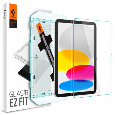 Закален стъклен протектор с инструмент за поставяне SPIGEN Glas Tr Ez Fit - iPad 10.9" 2022 прозрачен