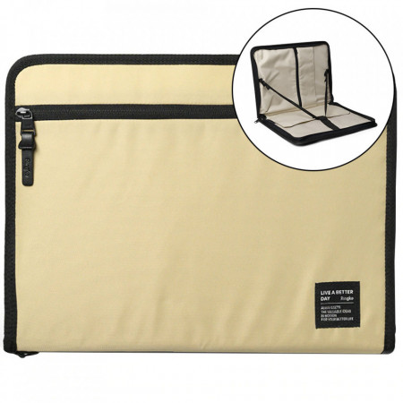 Калъф за лаптоп RINGKE Smart Zip Pouch до 13" светло бежов