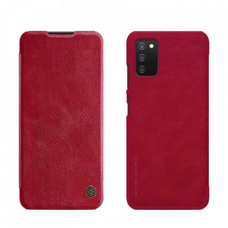 Калъф тип книга от еко кожа NILLKIN Qin - Samsung Galaxy A03s кафяв