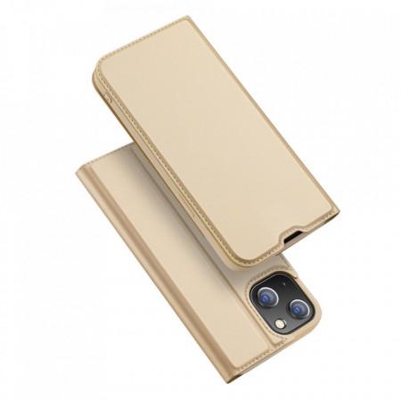 Калъф тип книга DUX DUCIS Skin Pro - iPhone 13 златист