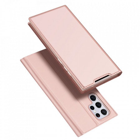 Калъф тип книга DUX DUCIS Skin Pro - Samsung Galaxy S22 Ultra розов