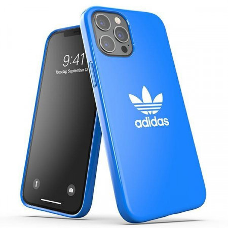 Оригинален гръб ADIDAS OR Snap Trefoil - iPhone 12 Pro Max син