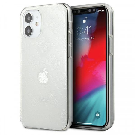 Оригинален гръб GUESS 3D Pattern GUHCP12S3D4GTR - iPhone 12 mini прозрачен
