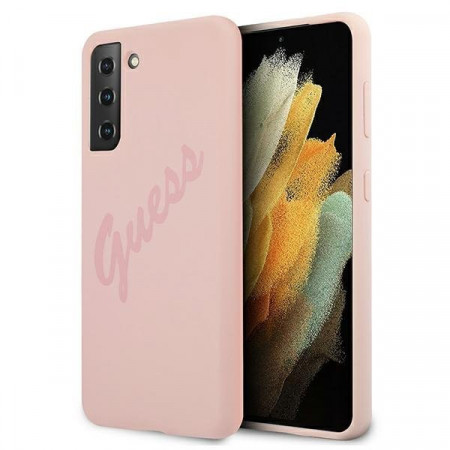 Оригинален гръб GUESS Metal Gold Logo GUHCS21MLSVSPI - Samsung Galaxy S21 Ultra 5G кафяв