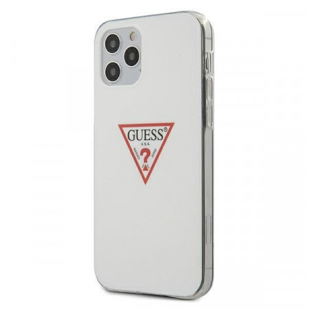 Оригинален гръб GUESS Triangle GUHCP12MPCUCTLWH - iPhone 12 Pro Max бял