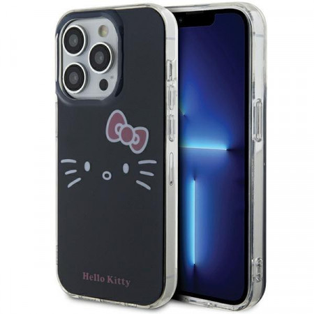 Оригинален гръб Hello Kitty IML Kitty Face - iPhone 13 Pro Max черен