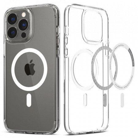 Оригинален гръб SPIGEN Ultra Hybrid MagSafe - iPhone 13 Pro Max бял
