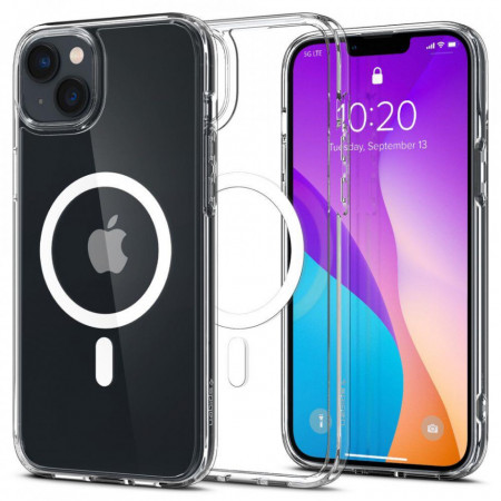 Оригинален гръб SPIGEN Ultra Hybrid MagSafe - iPhone 14 бял
