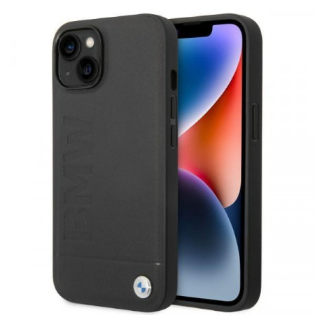 Оригинален твърд гръб BMW Signature Logo Imprint BMHMP14MSLBLBK MagSafe - iPhone 14 Plus черен - Img 1