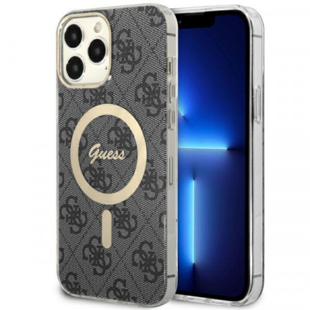 Оригинален твърд гръб GUESS 4G GUHMP13XH4STK - iPhone 13 Pro Max черен