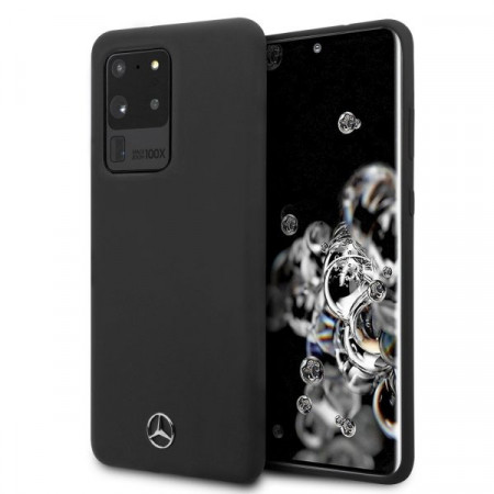 Оригинален твърд гръб MERCEDES Silicone MEHCS69SILSB - Samsung Galaxy S20 Ultra / S20 Ultra 5G черен