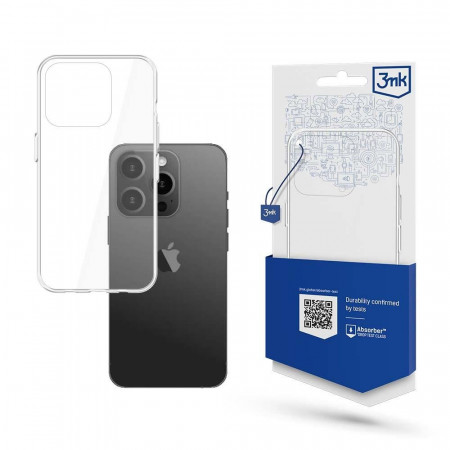 Силиконов гръб 3mk Armor - iPhone 15 Pro прозрачен