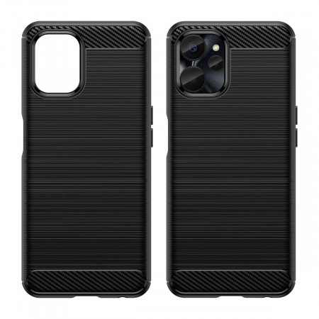 Силиконов гръб Carbon - Realme 9i 5G / 10 5G черен