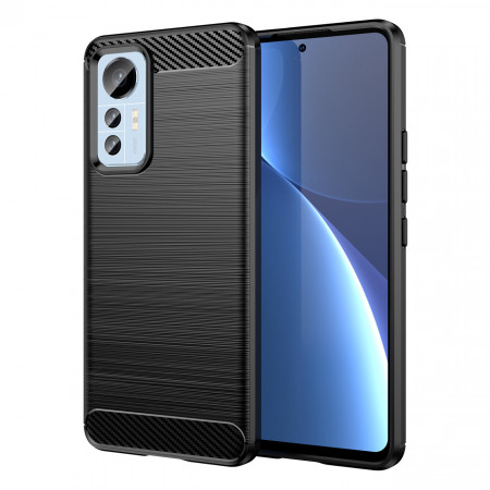 Силиконов гръб Carbon - Xiaomi 12 Lite черен