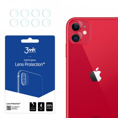 4 бр. гъвкав протектор за камера 3mk Lens Protection - iPhone 11