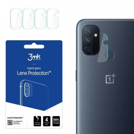 4 бр. гъвкав протектор за камера 3mk Lens Protection - OnePlus Nord N100