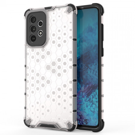 Гръб Honeycomb Armor със силиконов бъмпер - Samsung Galaxy A73 5G прозрачен