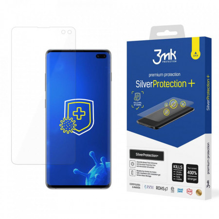 Гъвкав протектор с антимикробно покритие 3mk Silver Protection+ - Samsung Galaxy S10+